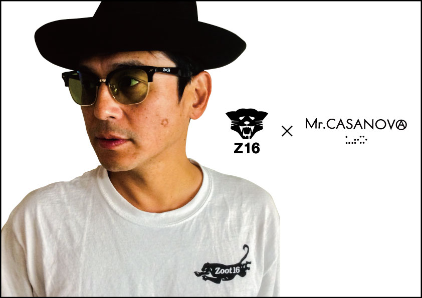 ZOOT16×Mr.CASANOVA ”STOMP” / Black×Gold / Light Green Lens