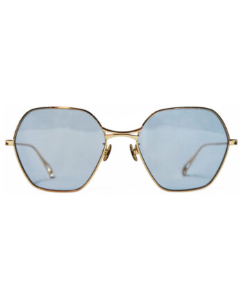 PATTI / Gold / Light Blue Lens
