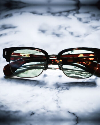 CASABLANCA SPECTACLES “CRYPT” / Brown DemixGold / Emerald Green Lens