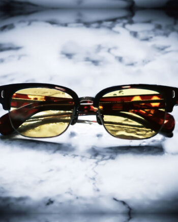 CASABLANCA SPECTACLES “CRYPT” / Brown DemixGold / Light Brown Lens