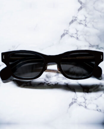 CASABLANCA SPECTACLES “ROUGH” / Black / Black Smoke Lens
