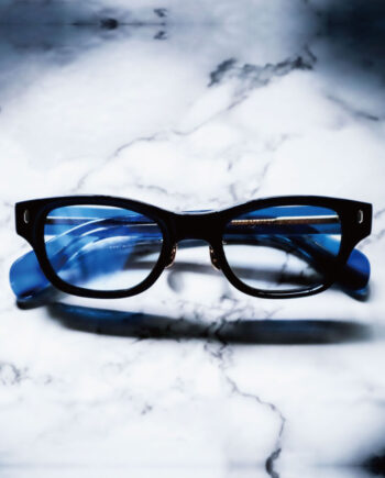 CASABLANCA SPECTACLES “ROUGH” / Clear Dark Blue / Clear Light Mirror Lens