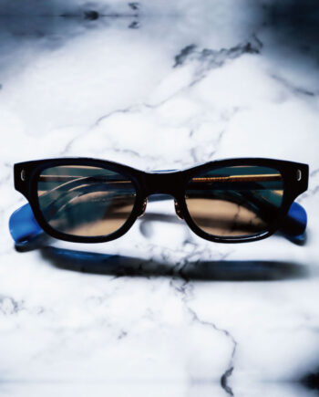 CASABLANCA SPECTACLES “ROUGH” / Clear Dark Blue / Light Brown Lens