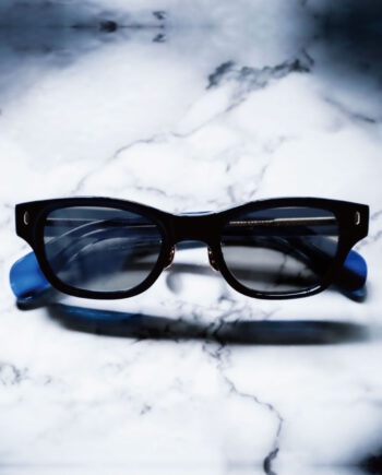 CASABLANCA SPECTACLES “ROUGH” / Clear Dark Blue / Light Gray Lens