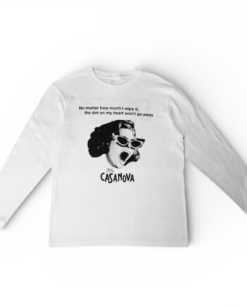 CAT'S GIRL LONG SLEEVE TEE / White
