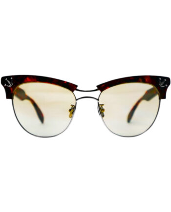 IVY / Dark Red Brown Demi x Silver / Light Brown Lens