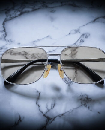 CASABLANCA SPECTACLES “BLUE BEAT” / Silver / Light Brown Lens