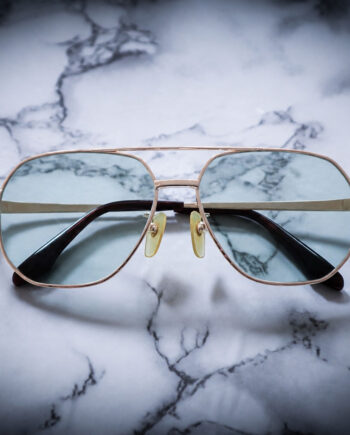 CASABLANCA SPECTACLES “TROJAN” / Gold / Emerald Green Lens