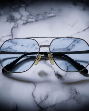 CASABLANCA SPECTACLES “TROJAN” / Silver / Light Blue Lens